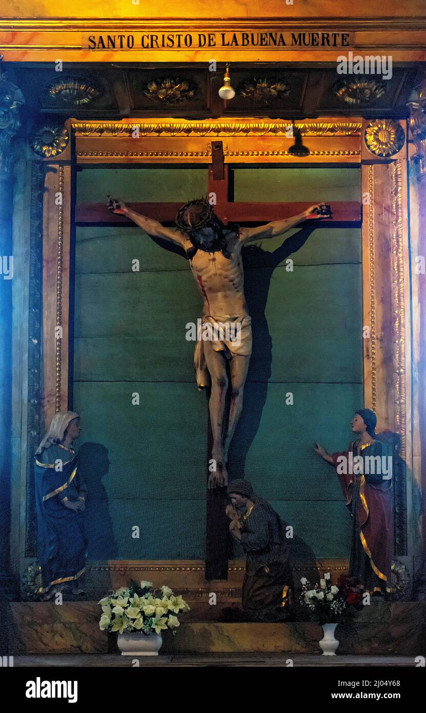 Cristo de la Buena Muerte, Catedral de Mondoñedo, Lugo, Galicia, España Stock Photo