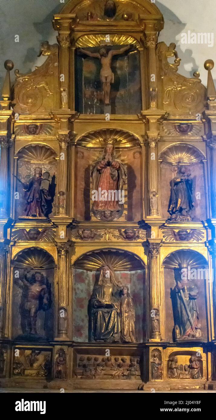 Capilla Mayor de la Catedral de Mondoñedo, Lugo, España Stock Photo