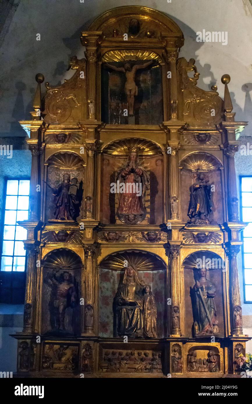 Capilla Mayor de la Catedral de Mondoñedo, Lugo, España Stock Photo