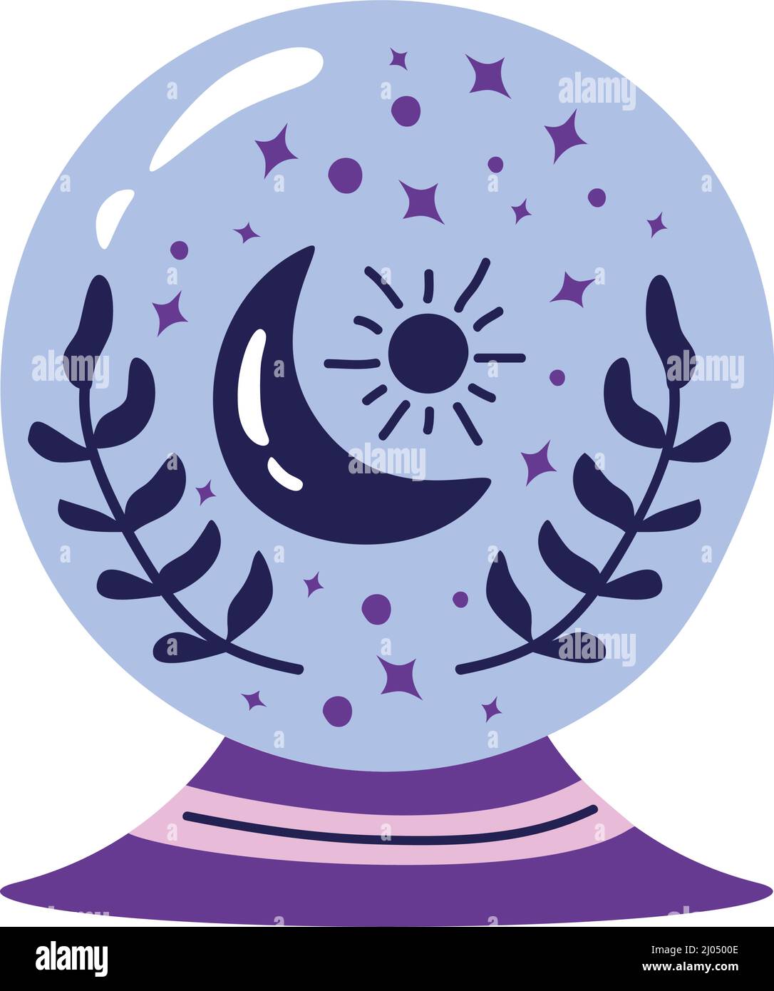 esoteric crystal ball mystic icon Stock Vector Image & Art - Alamy