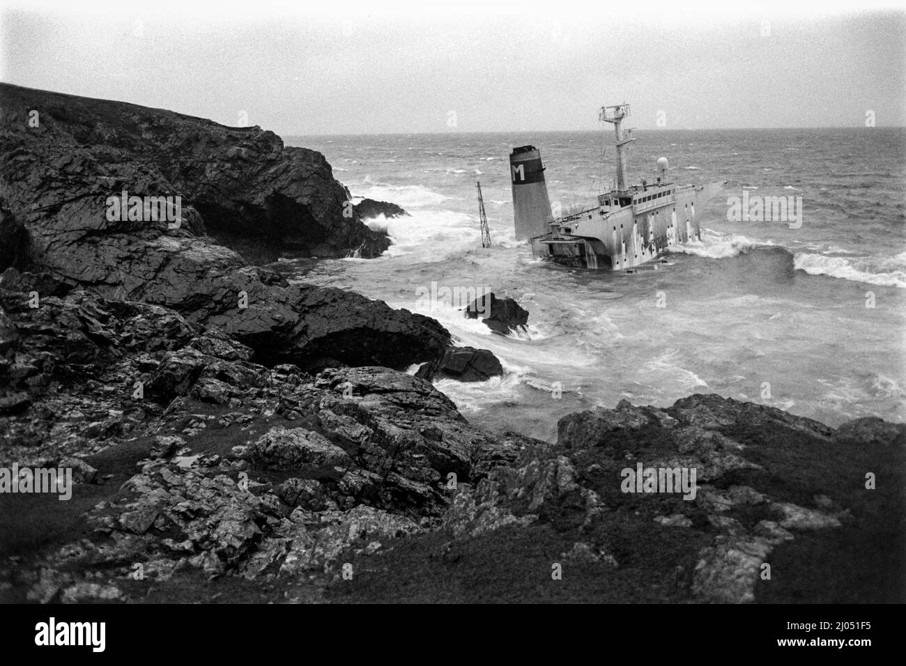 The time of the Braer oil disaster, in , Scotland, January 1993 Stock Photo Alamy