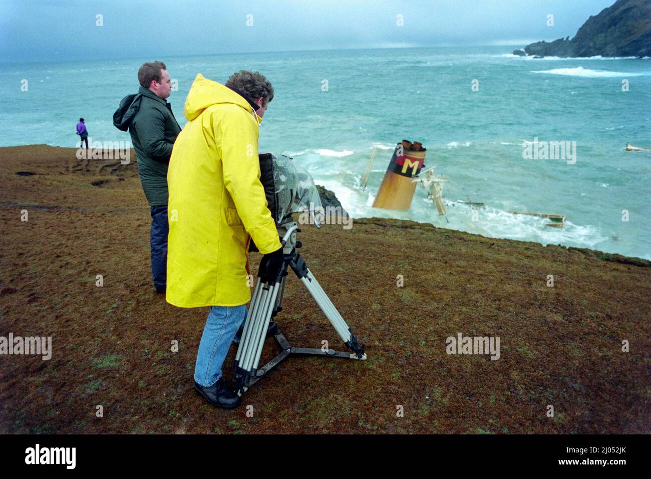 The time of the Braer oil disaster, in , Scotland, January 1993 Stock ...