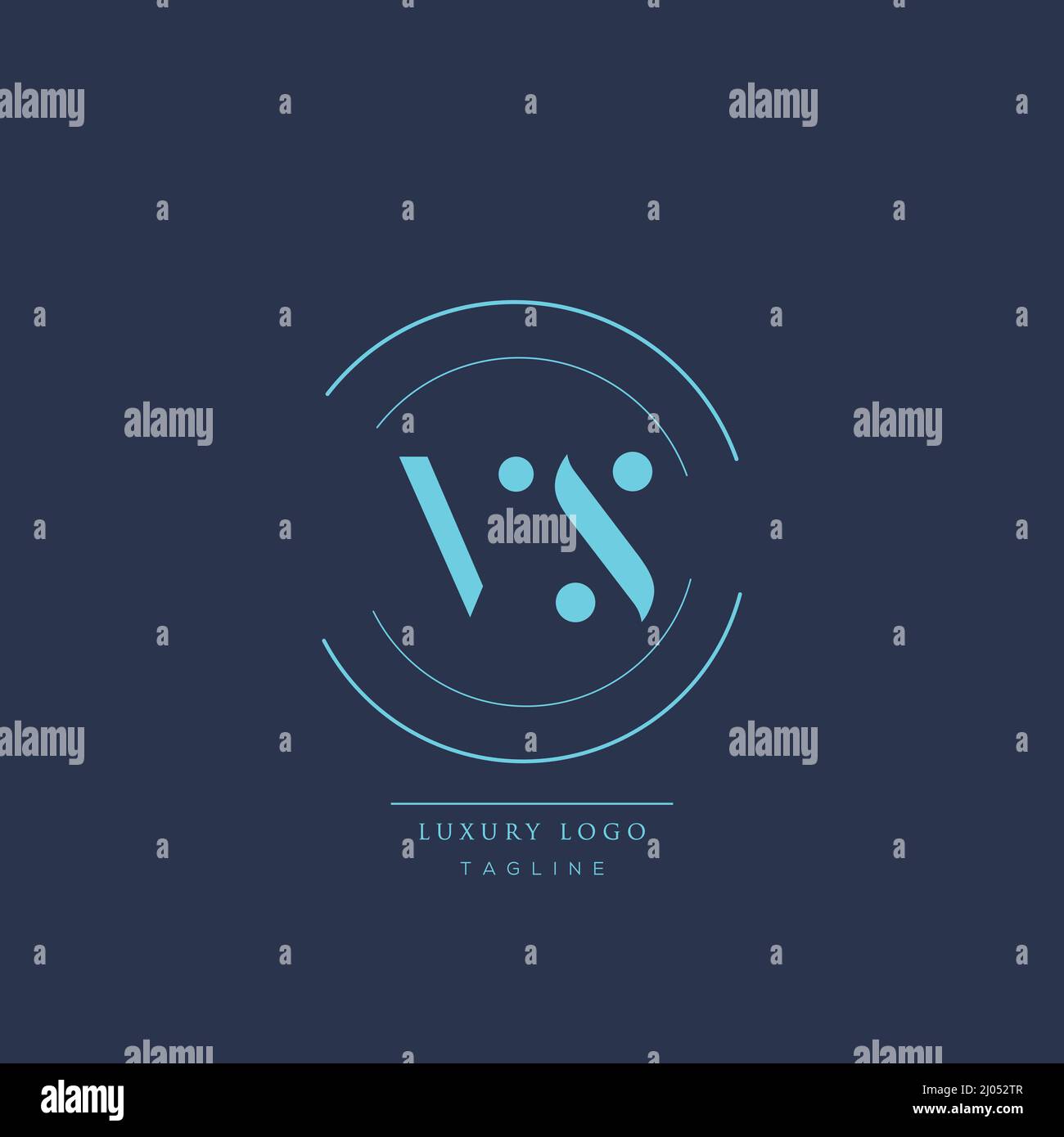 Luxury modern VS Initial Letter Business Logo Design Alphabet Icon ...