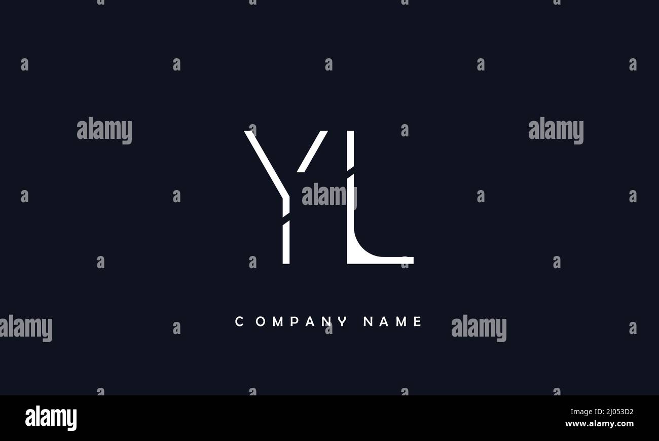 YL or ly alphabets letters logo monogram Stock Vector
