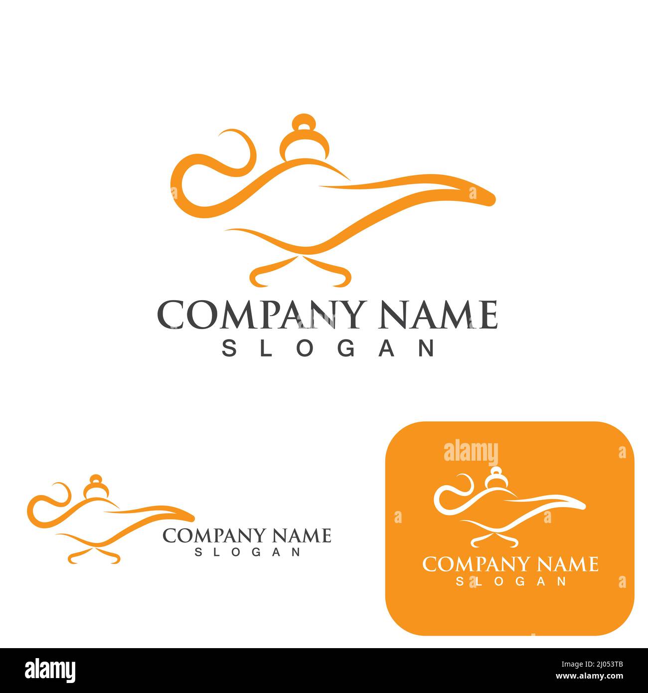 Magic lamp logo and icon vector Stock Vector Image & Art - Alamy