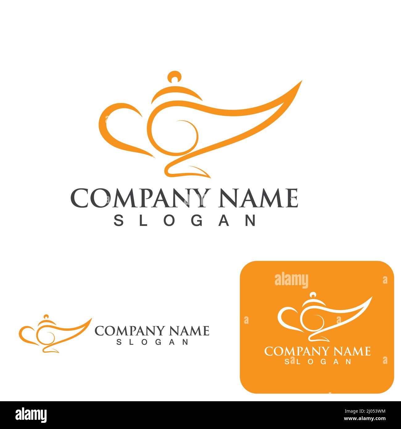 Magic lamp logo and icon vector Stock Vector Image & Art - Alamy