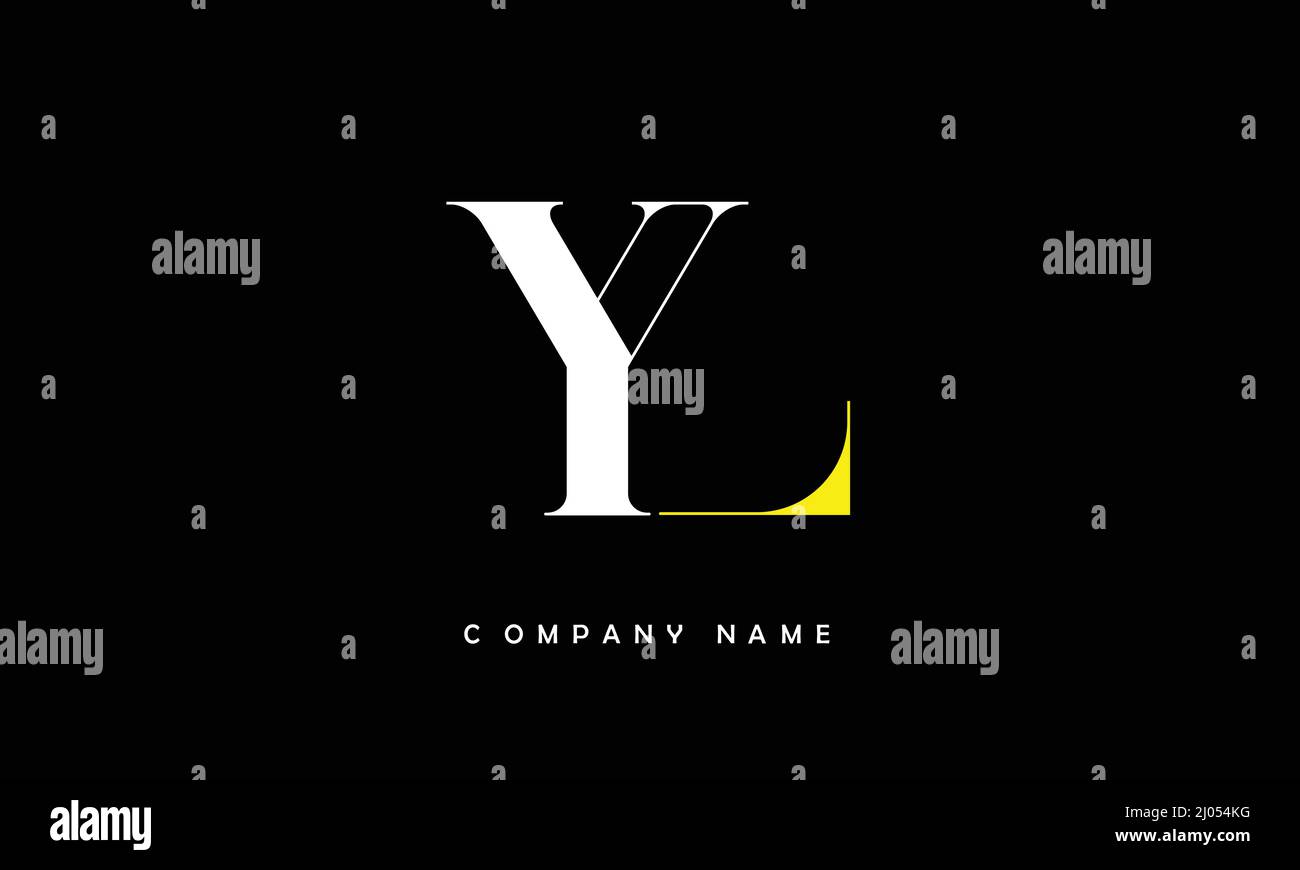 YL or ly alphabets letters logo monogram Stock Vector