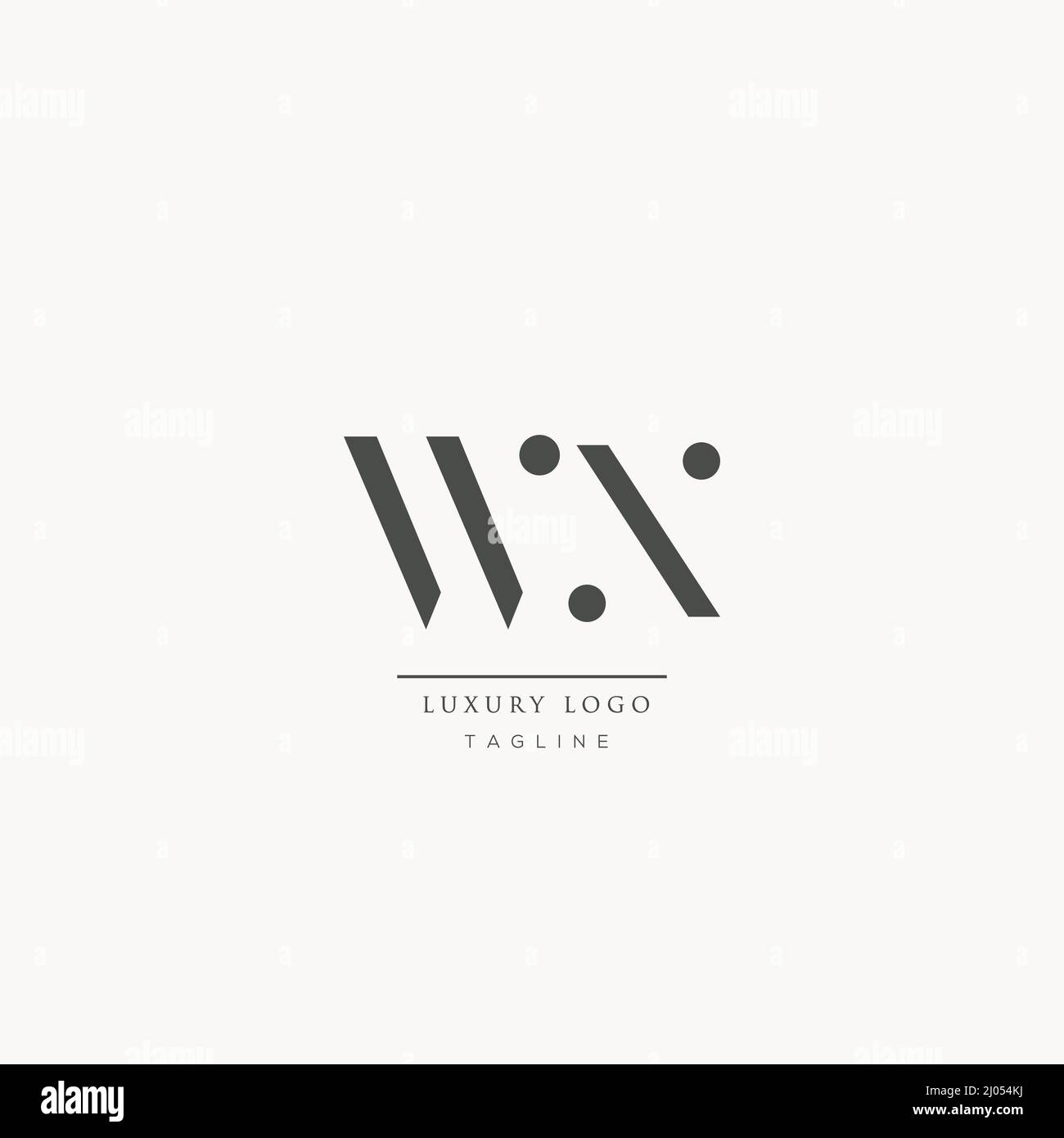 Luxury WX Initial Letter Business Logo Icon Design Stock Vector Image ...