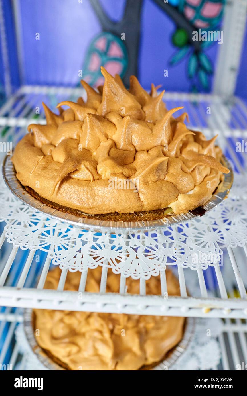 Signature Key Lime Pie at Blue Heaven Bar and restaurant in Bahama Village, Old Town, Key West, Florida Stock Photo