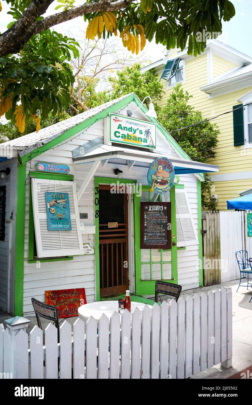 Andy’s Cabana in Bahama Village, Old Town, Key West, Florida, USA Stock Photo