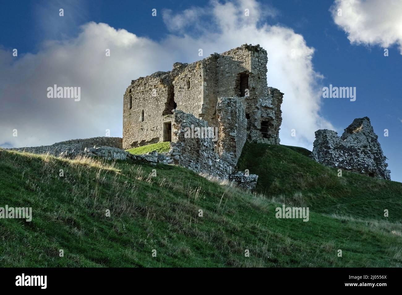 Duffus Castle Stock Photo