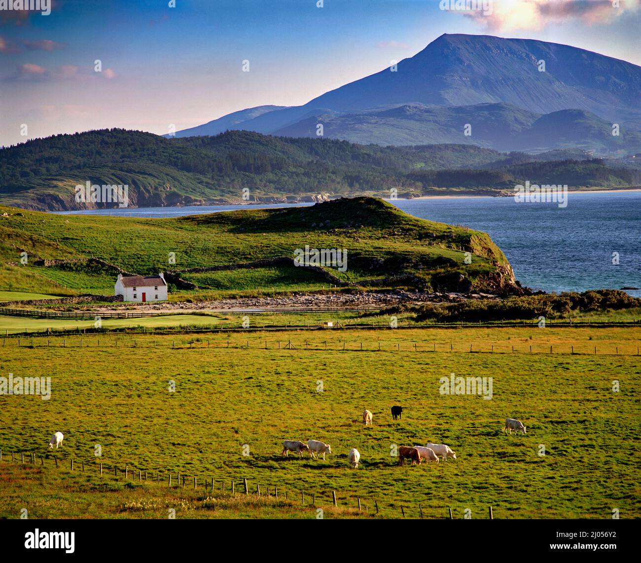 Muckish mountain Sheep Haven Bay in County Donegal, Ireland. Stock Photo