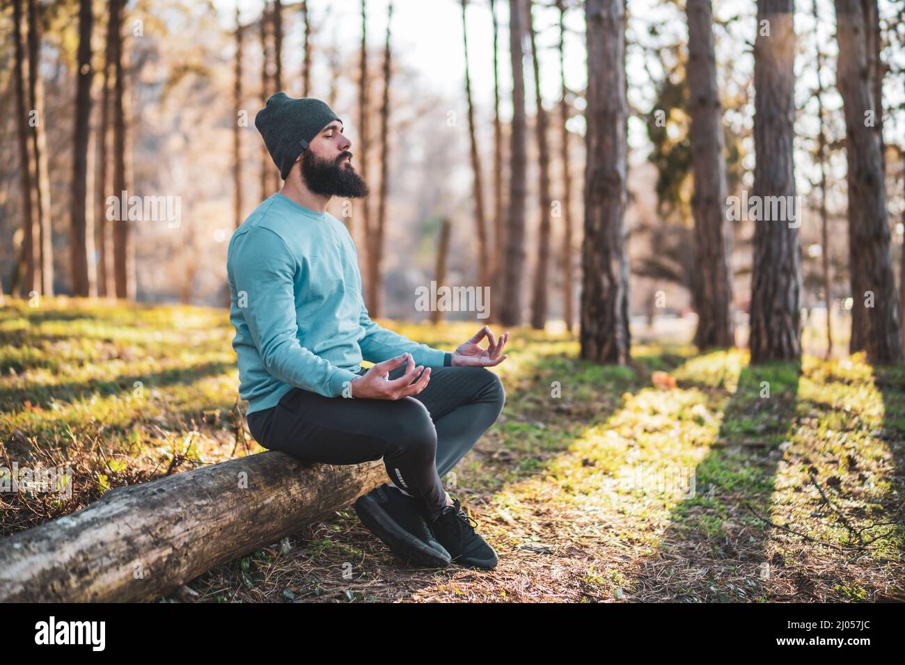 Sporty man enjoys exercising hi-res stock photography and images - Alamy