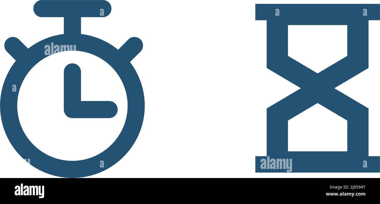 Timer and hourglass icon set. Editable vectors Stock Vector Image & Art ...