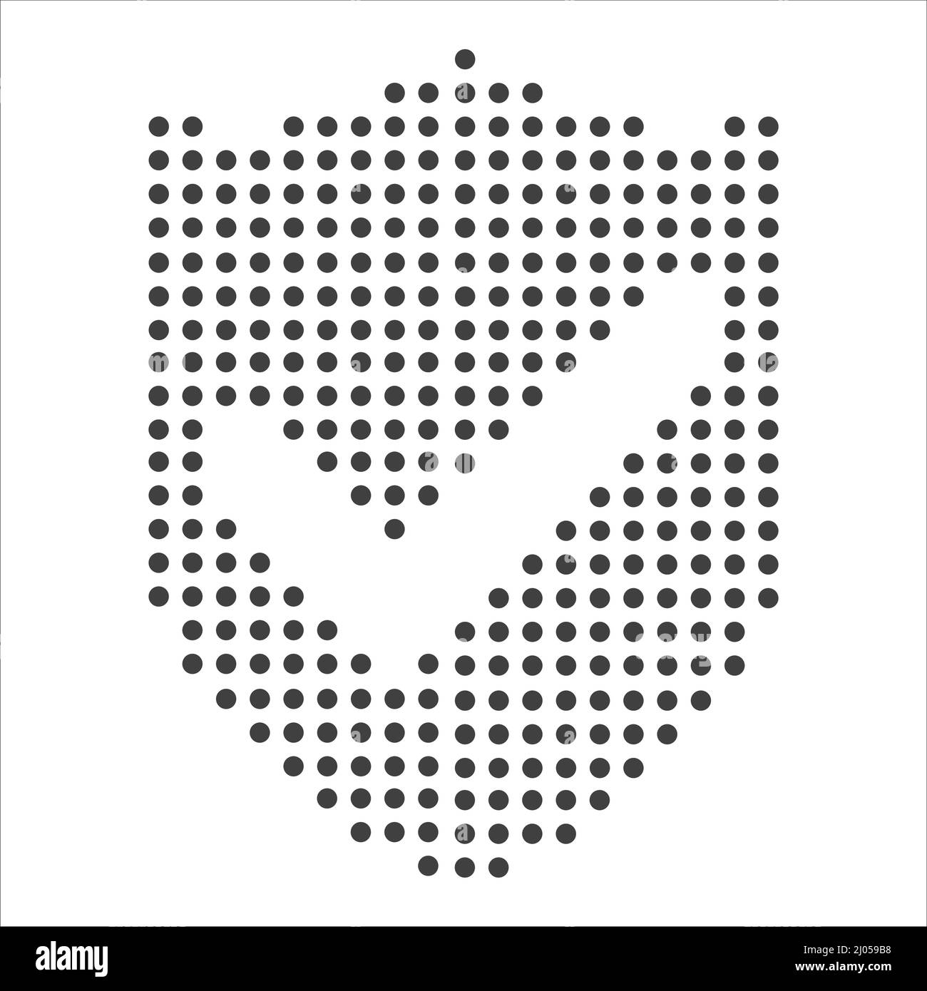 Shield, guard icon. Filled flat sign. Vector stock illustration. Stock Vector