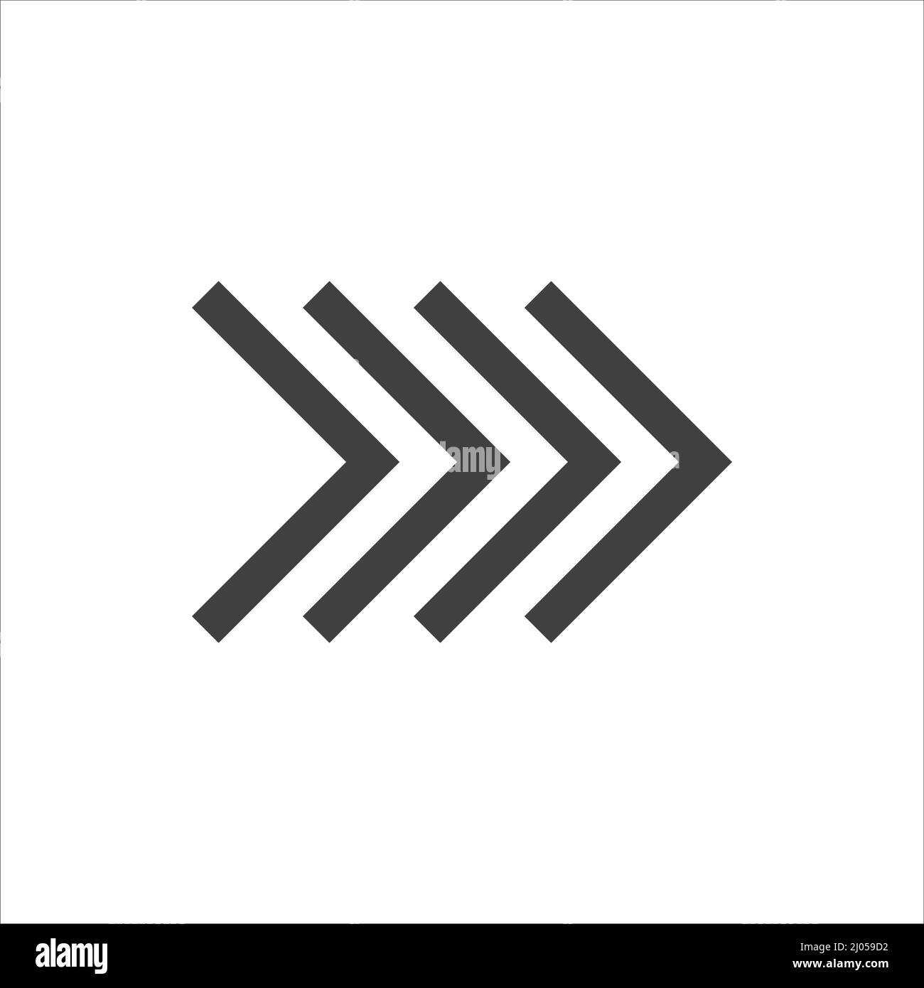 Arrow icon on a white background. Modern right arrow Stock Vector Image ...