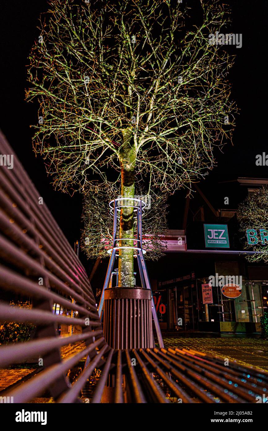 Street pictures at night with artificial light Stock Photo Alamy