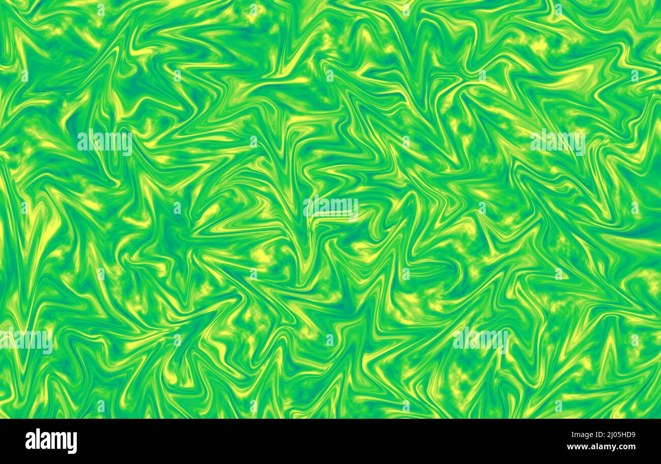 Illustration of stunning lime green and lemon yellow abstract pattern Stock Photo