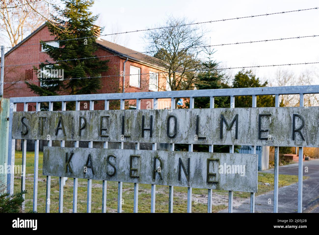 Seeth Germany. 16th Mar 2022. The entrance to the former