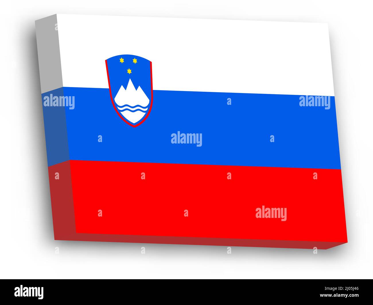 3D vector flag of Slovenia Stock Vector Image & Art - Alamy