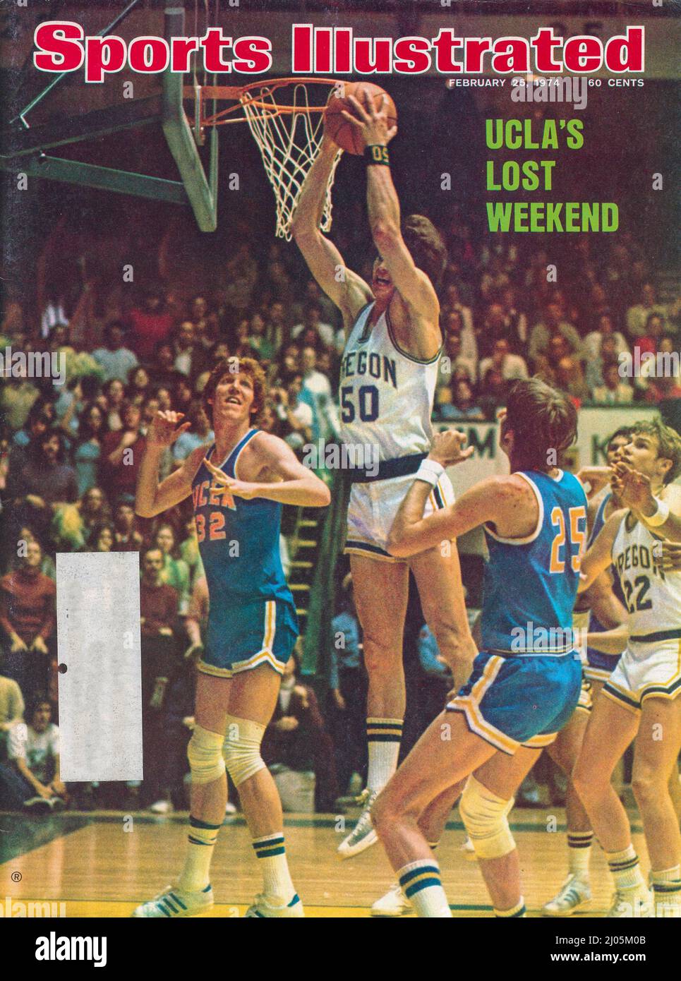 Vintage 25 February 1974 'Sports Illustrated' Magazine covar, USA Stock Photo