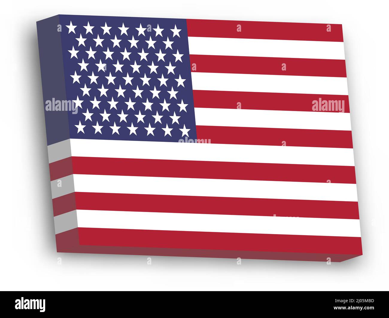 3D vector flag of United States of America Stock Vector Image & Art - Alamy