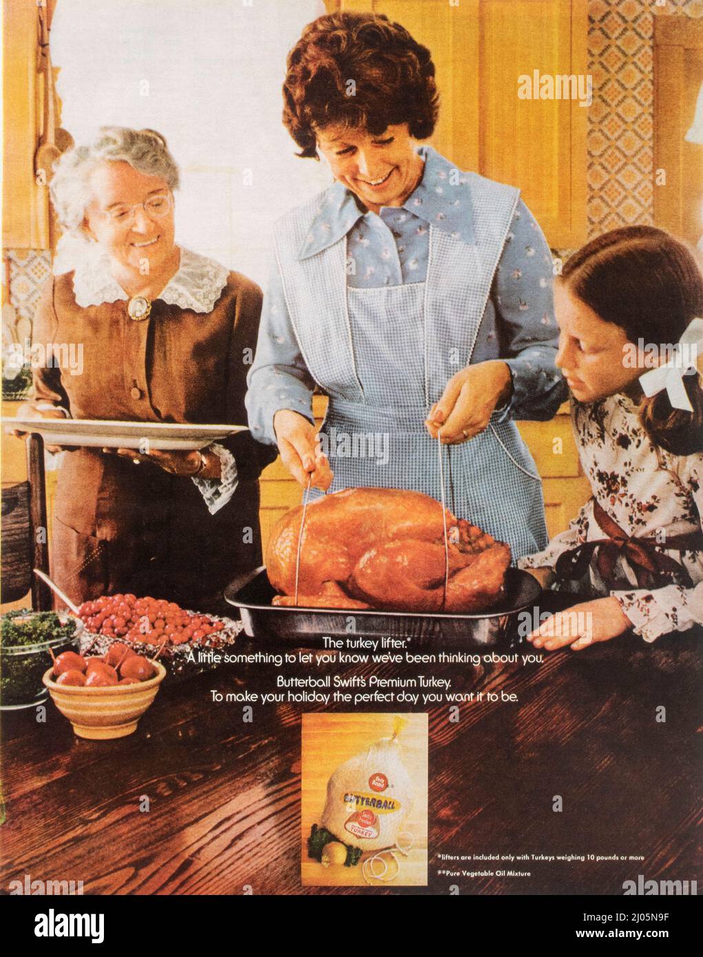 Vintage November 1973 'Ladies' Home Journal' magazine advert, USA Stock Photo