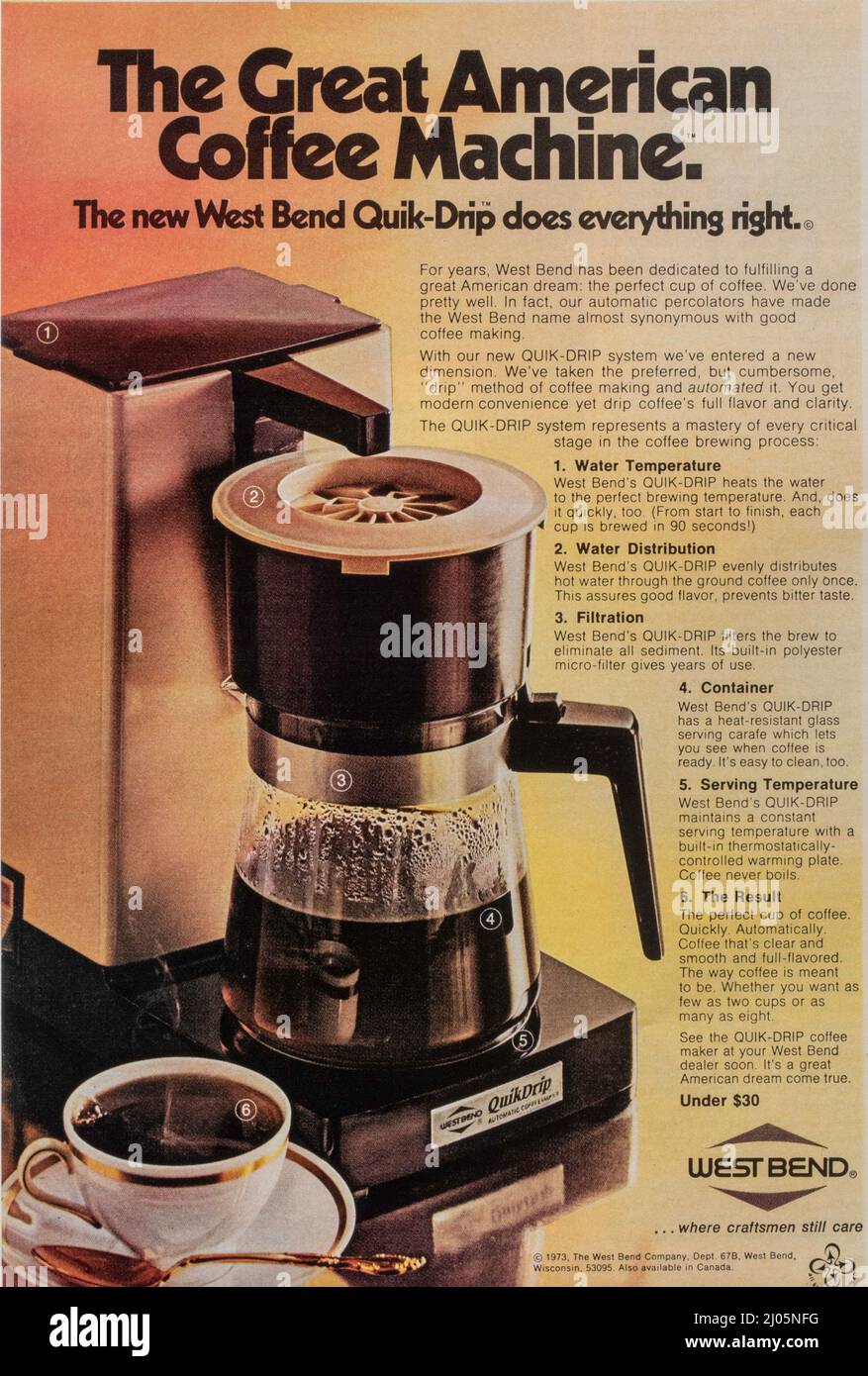 1970 Presto Coffee Maker Ad - Can't Get Any Bitter on eBid United States