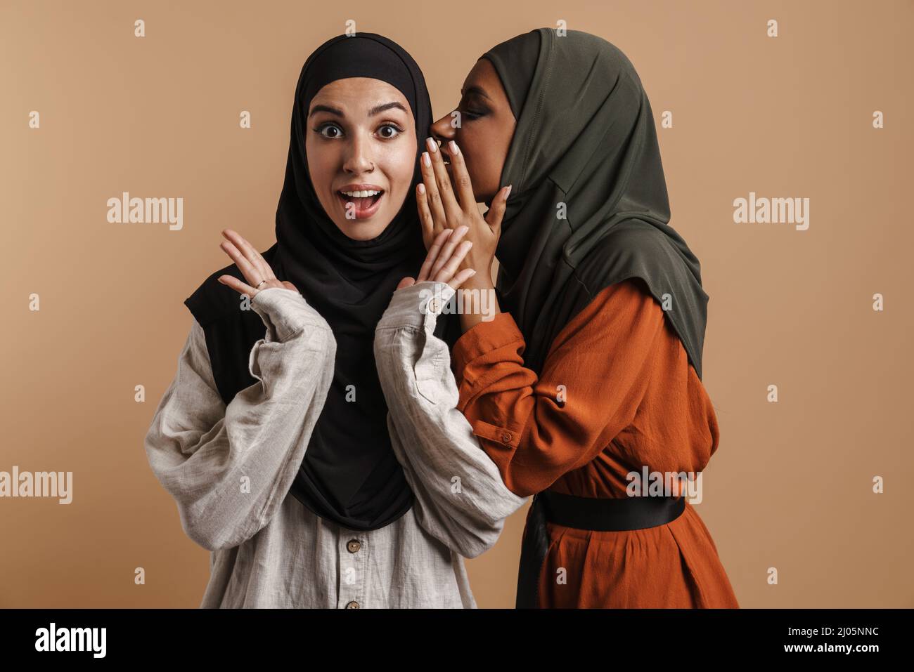 Surprised young muslim woman hi-res stock photography and images - Alamy