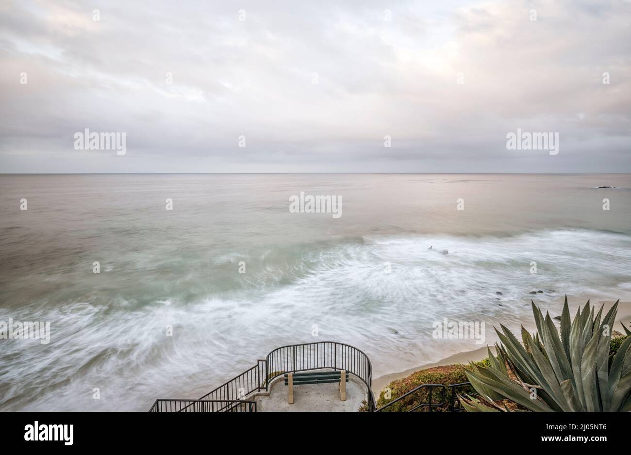 View from a overlook point above Agate Street Beach. Laguna Beach, California, USA. Stock Photo