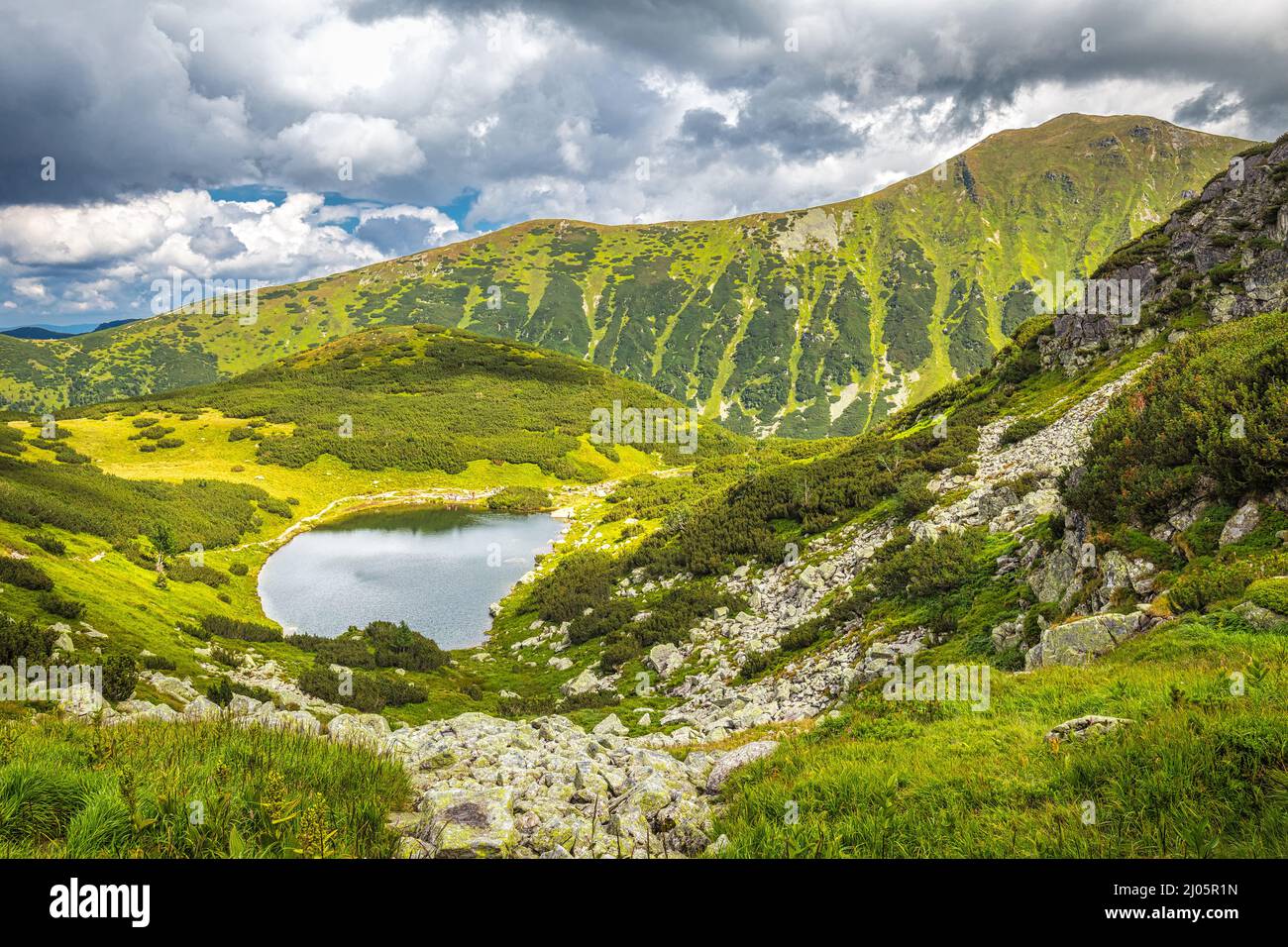 Liesek Rohace Mountain lake in Rohace area of the Tatra National Park, Slovakia ...