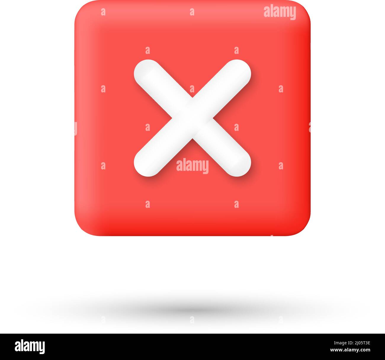 Realistic check mark green 3d icon. Right checkmark button isolated on ...