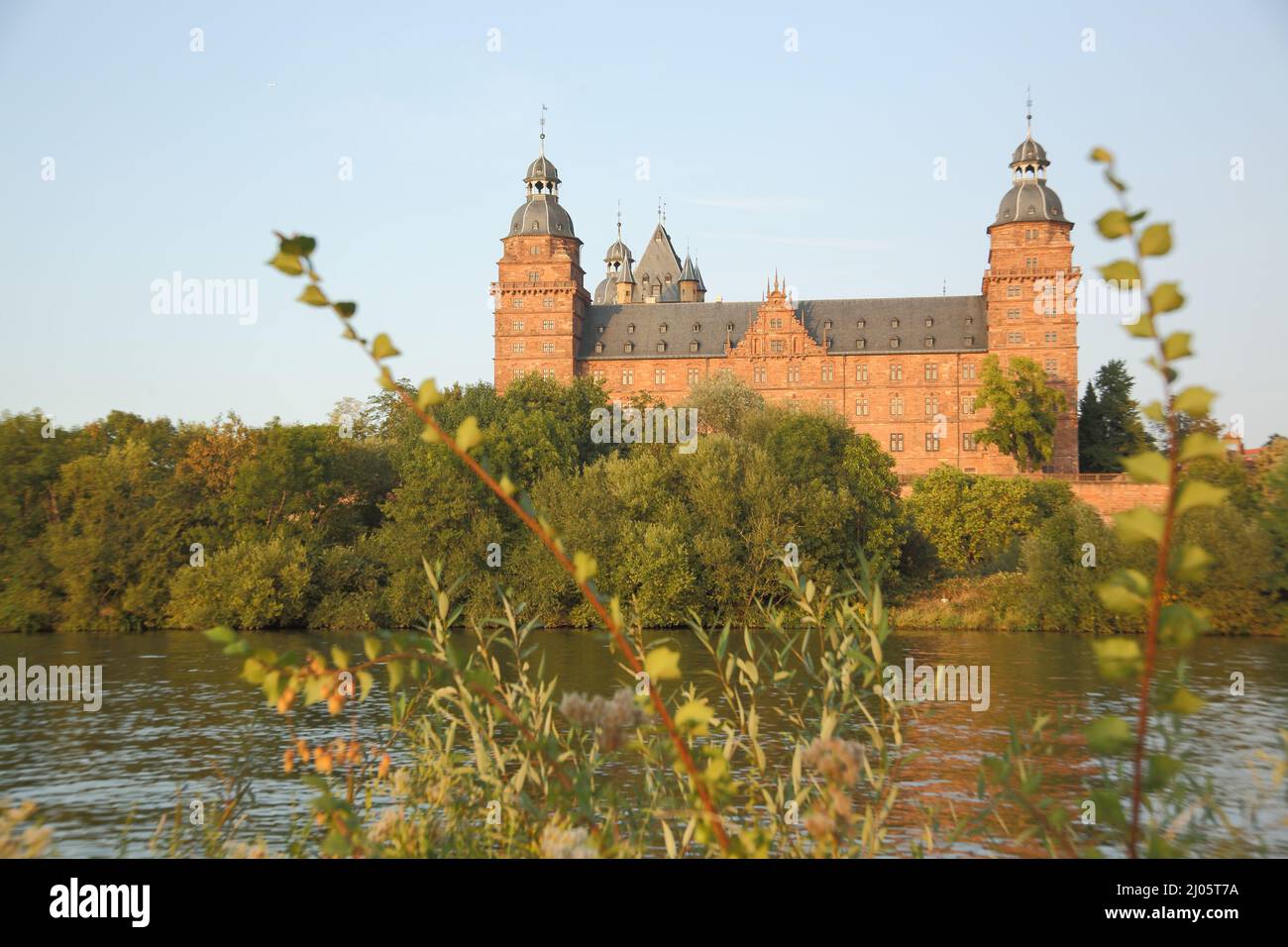 Johannisburg am Main Castle in Aschaffenburg, Bavaria, Germany Stock Photo