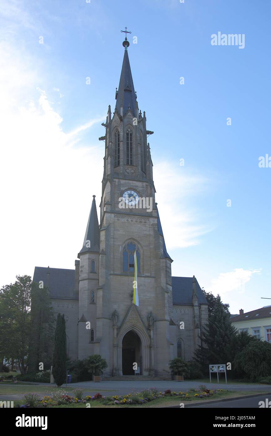 HerzJesuKirche built around 1860 in Bad Kissingen, Bavaria, Germany Stock Photo Alamy