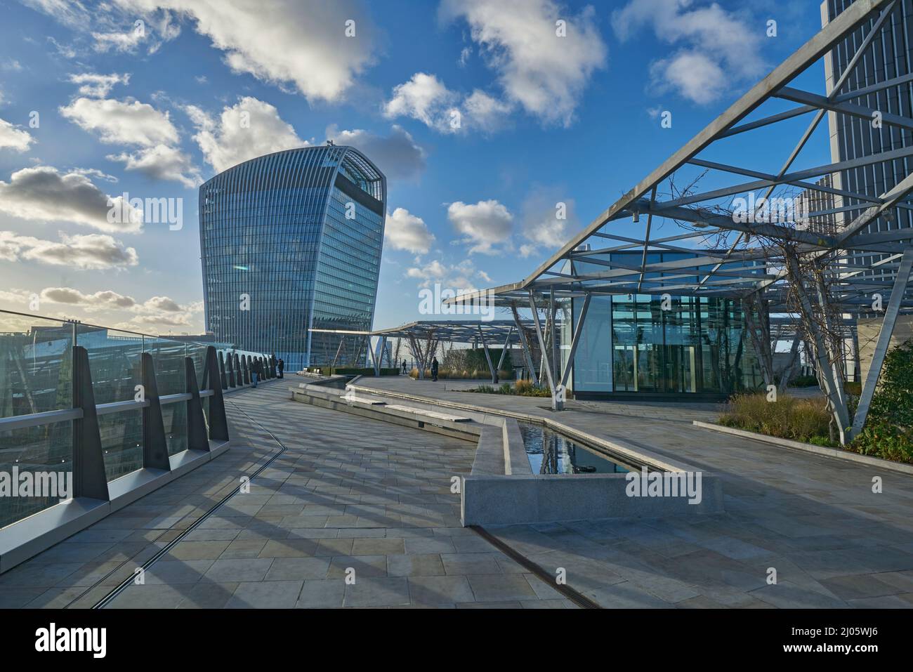 rooftop terrace 120 fenchurch st London Stock Photo