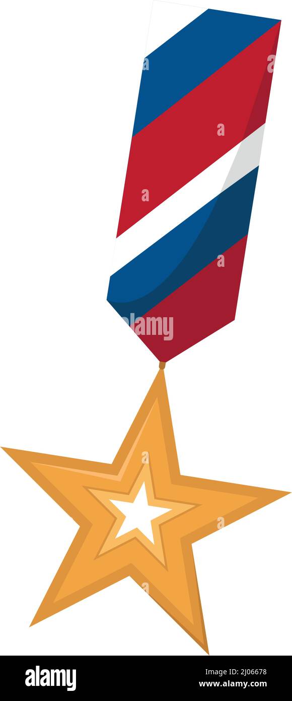 Isolated military golden medal icon Vector Stock Vector Image & Art - Alamy