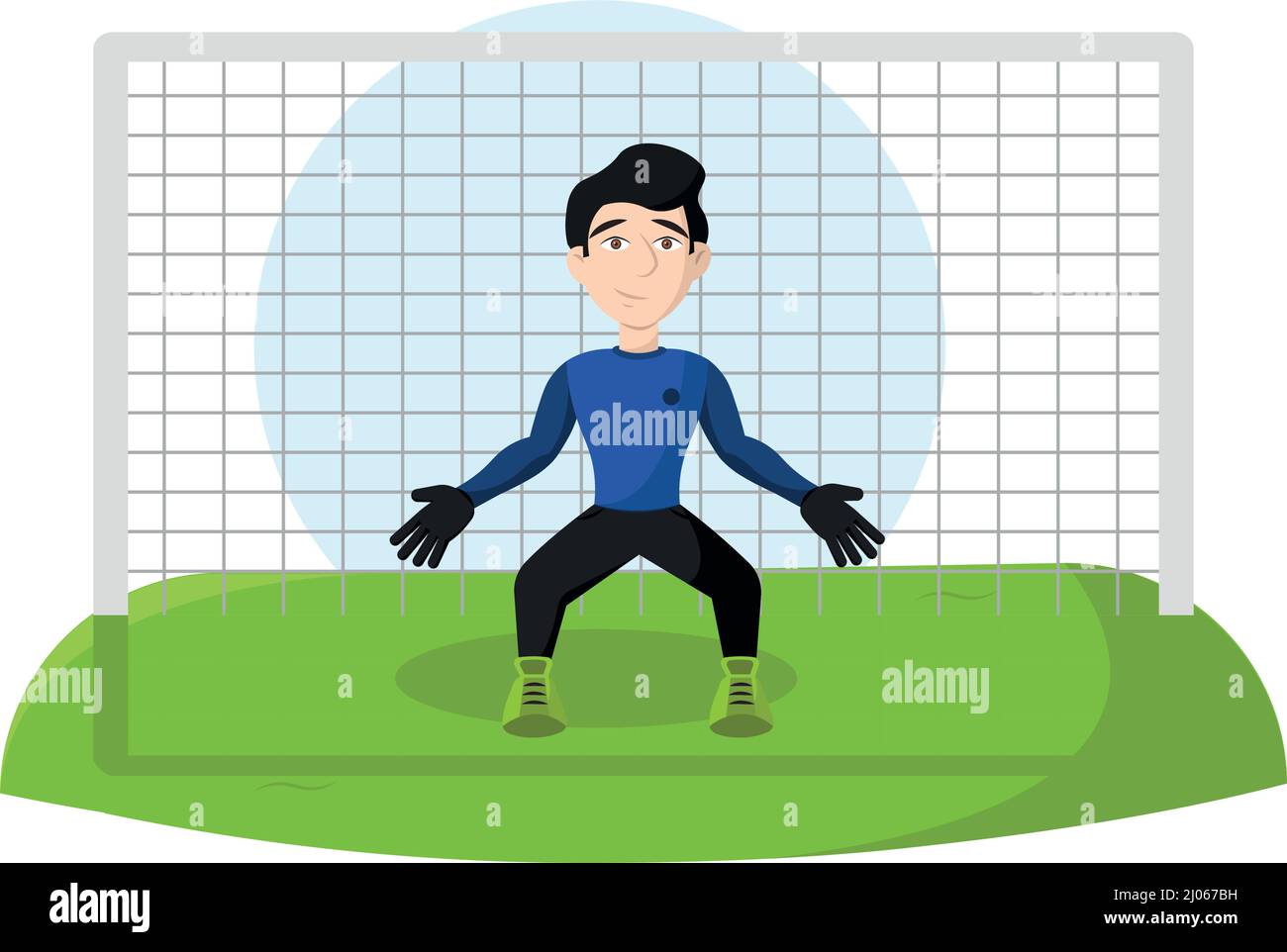 Soccer Goalie Cartoon