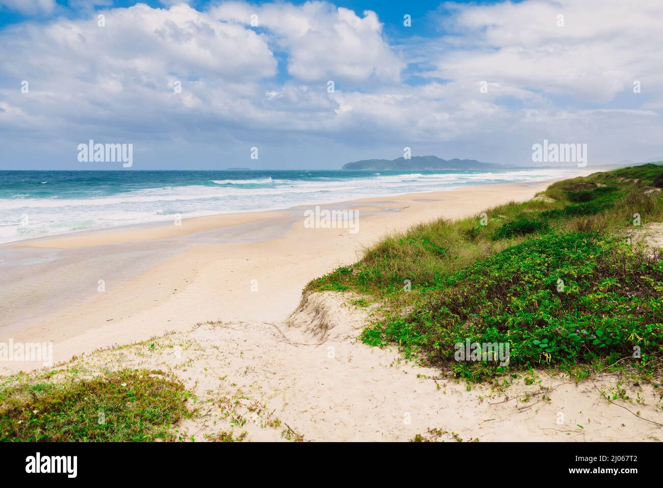 Campeche beach and blue ocean with waves. Brazil beach Stock Photo Alamy