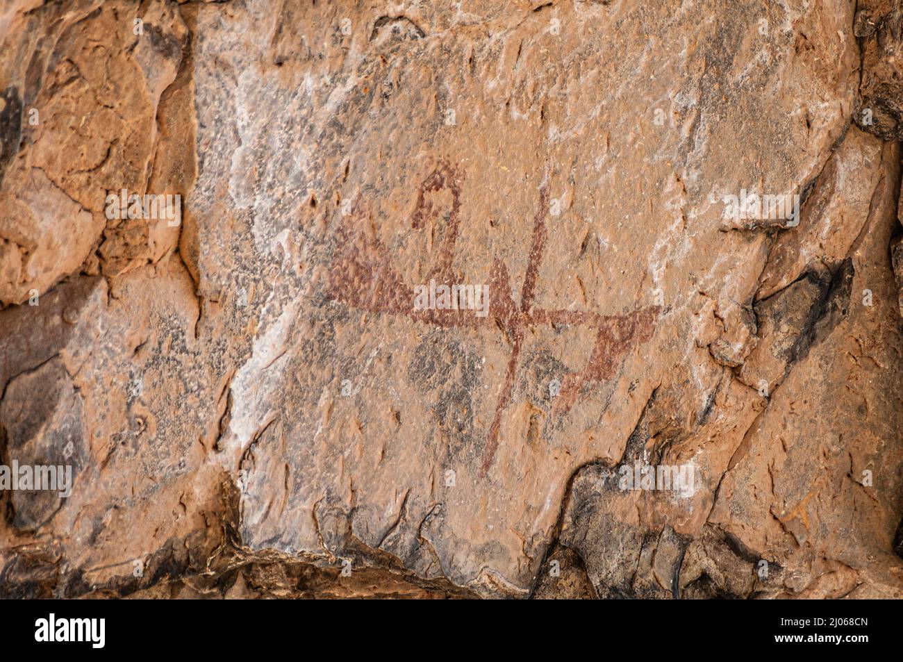 Ancient cave paintings. Yavi, Jujuy, Argentina Stock Photo