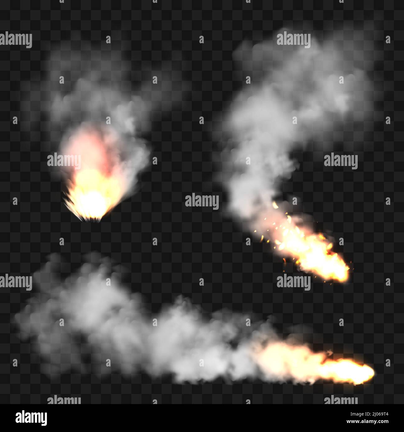 White smoke from forest fires Stock Vector Images Alamy