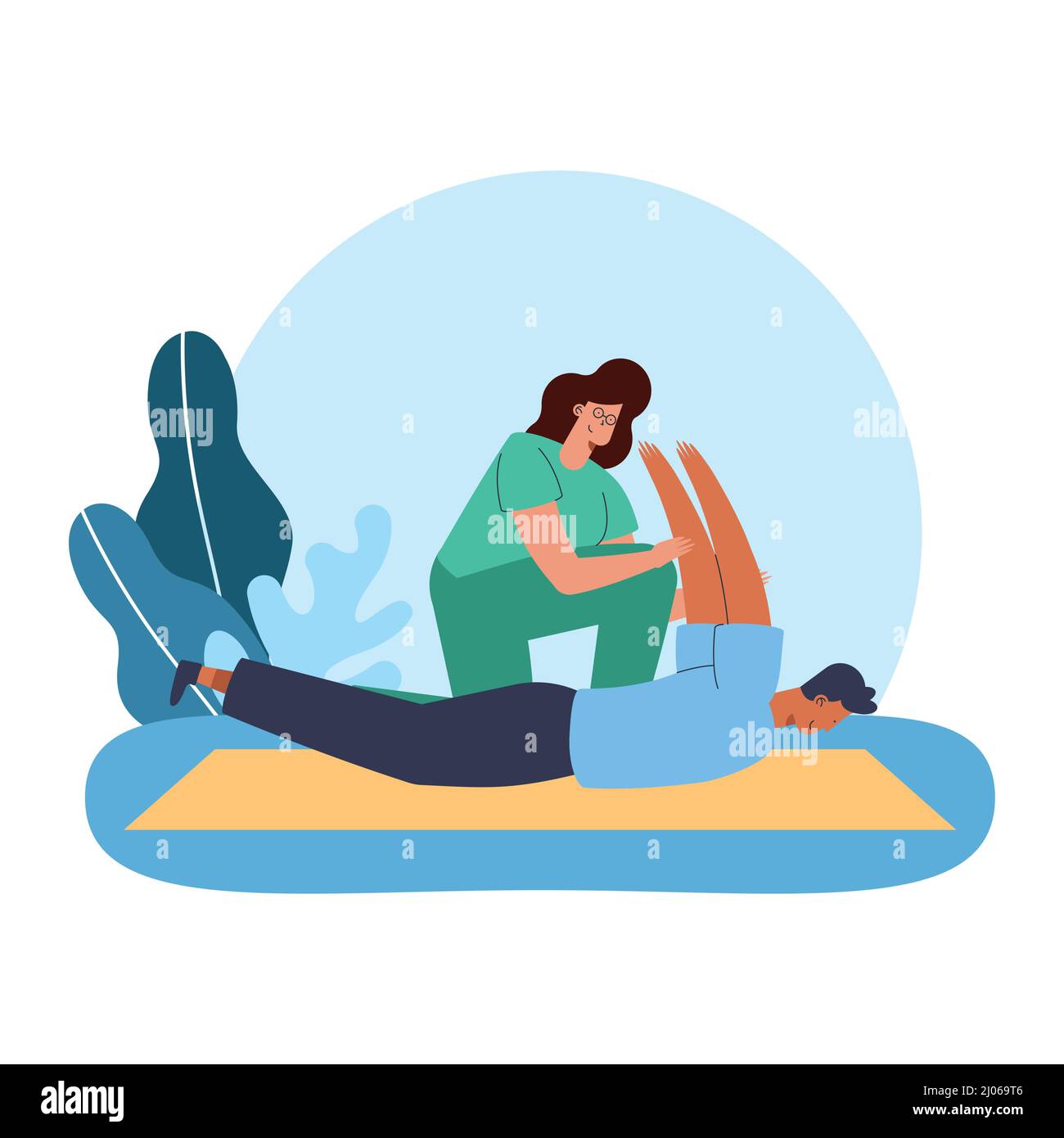 female therapist with patient characters Stock Vector Image & Art - Alamy