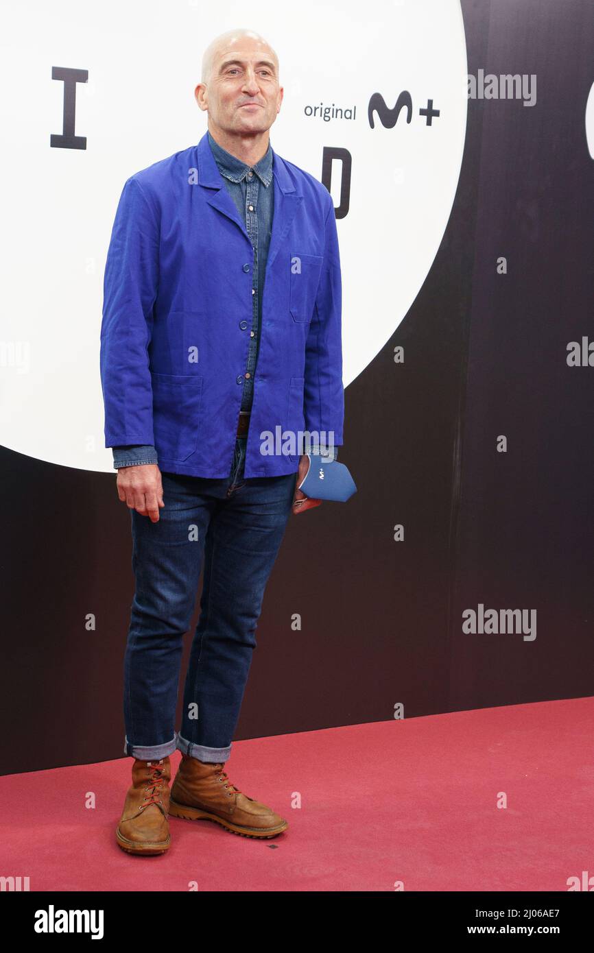 Madrid, Spain. 16th Mar, 2022. Luis Zahera attends the 'La Unidad' premiere at Callao City Lights cinema in Madrid. Credit: SOPA Images Limited/Alamy Live News Stock Photo