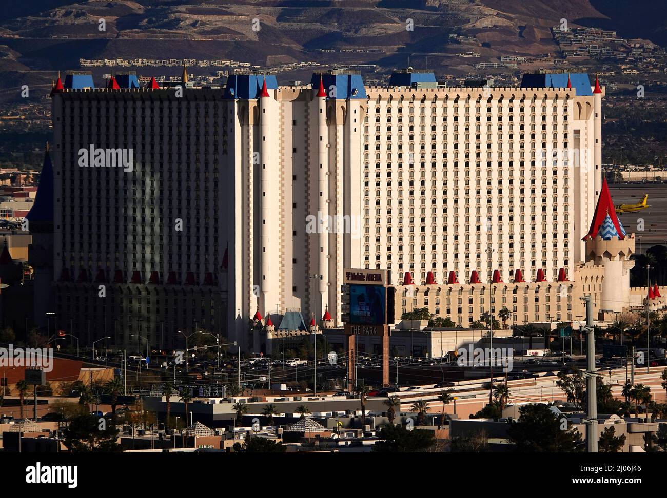 Las Vegas, Nevada, USA. 9th Mar, 2022. The medieval themed Excalibur