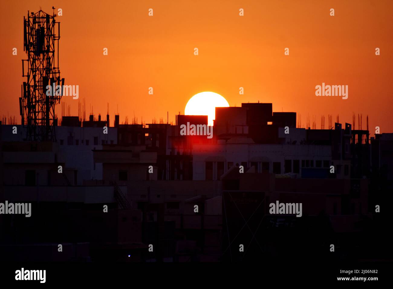 Beauty of sun set Stock Photo