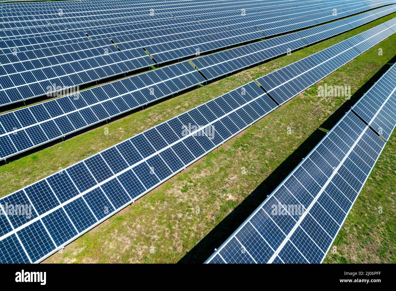 Aerial view solar farm producing hi-res stock photography and images ...