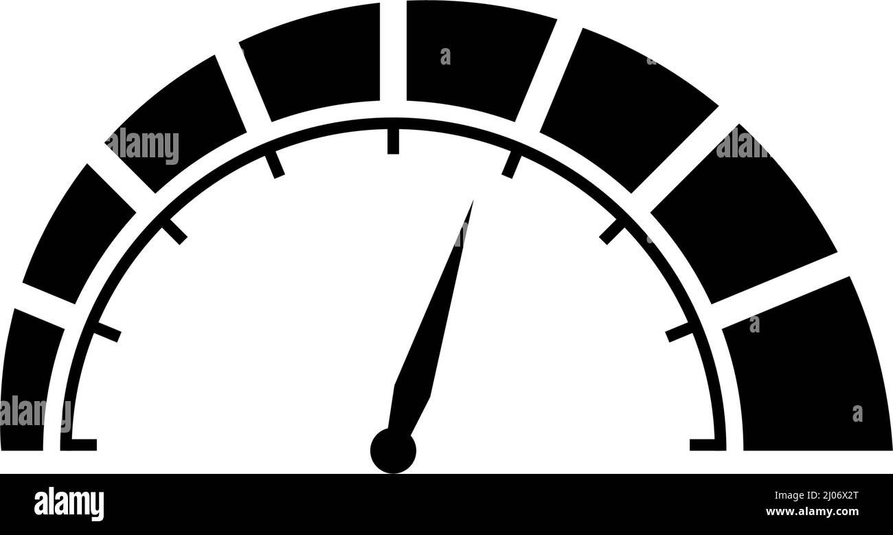 Speedometer icon design template vector isolated illustration Stock