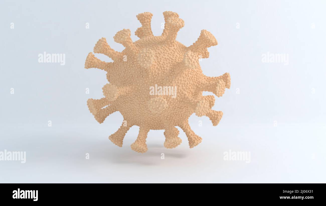 3D virus cell Stock Photo