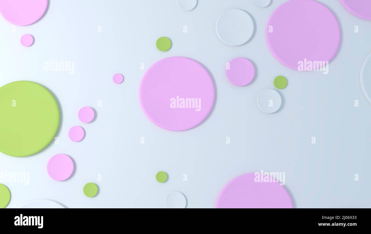 Abstract multi color 3d circles dots pattern. Modern color and shapes ...