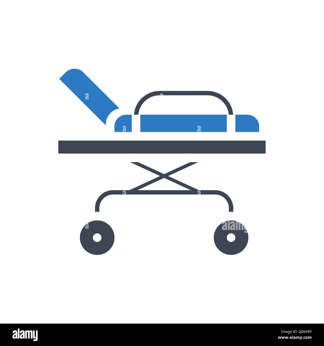Hospital bed related vector glyph icon Stock Vector Image & Art - Alamy