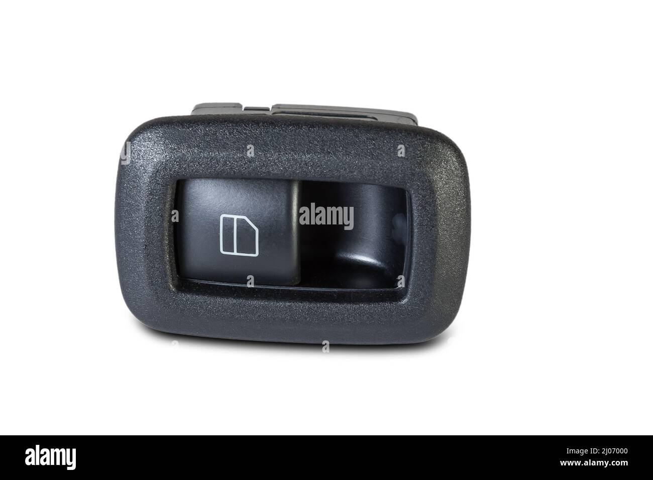 Power window button on white isolated background. Window lifter key